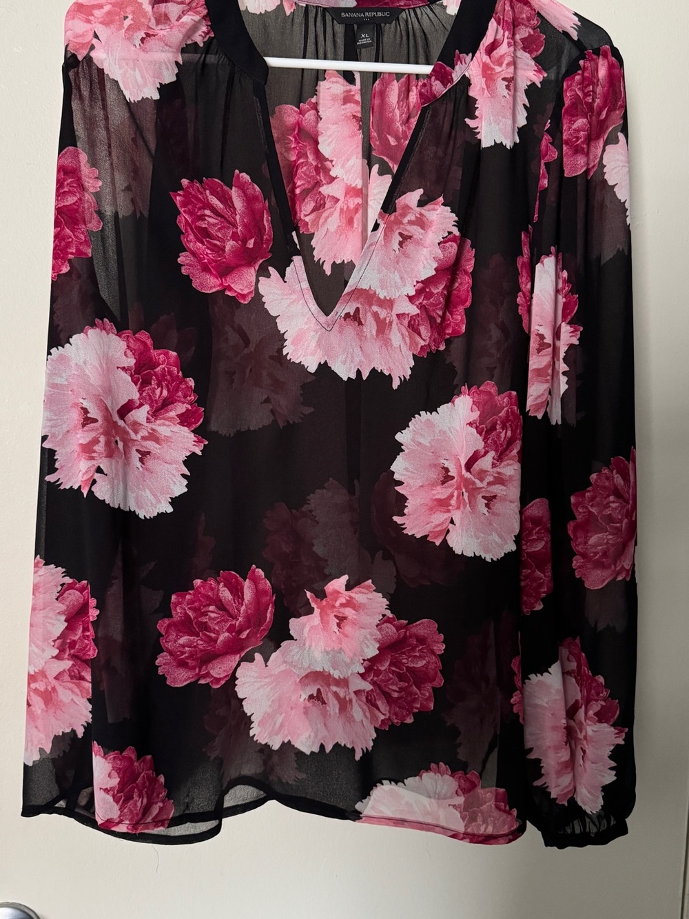 Banana Republic Pink Floral Blouse